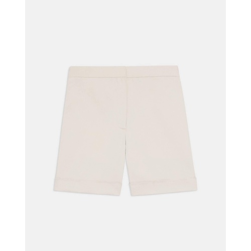 띠어리 Cuffed Short in Stretch Cotton Twill