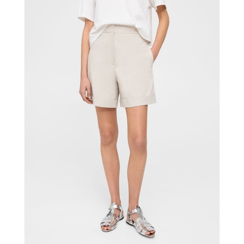 띠어리 Cuffed Short in Stretch Cotton Twill