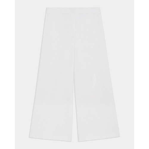 띠어리 Cropped Wide-Leg Pant in Precision Ponte