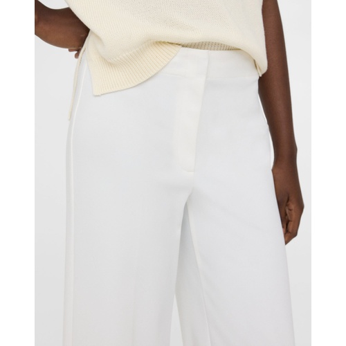 띠어리 Cropped Wide-Leg Pant in Precision Ponte