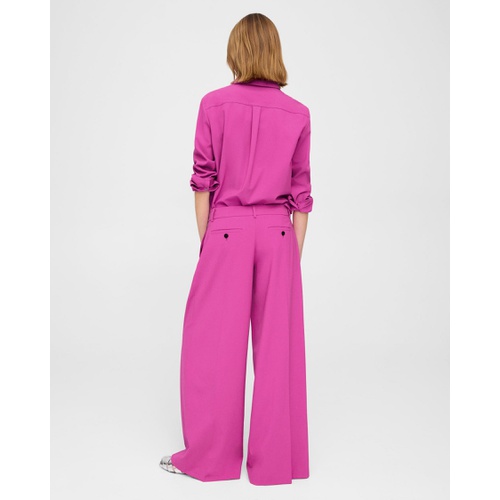 띠어리 Pleated Low-Rise Pant in Good Wool