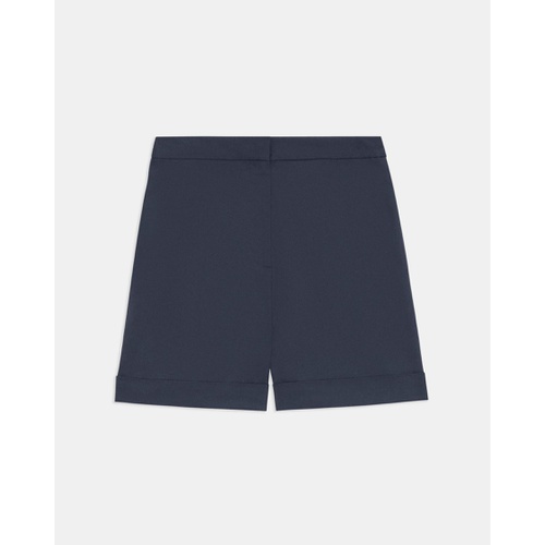 띠어리 Cuffed Short in Stretch Cotton Twill