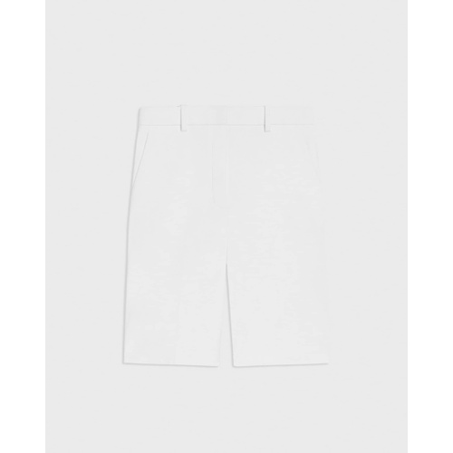 띠어리 High-Waist Straight Short in Stretch Cotton