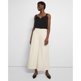 Pleated Wide-Leg Pant in Admiral Crepe