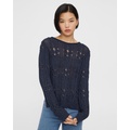 Cable Knit Sweater in Silk-Cotton