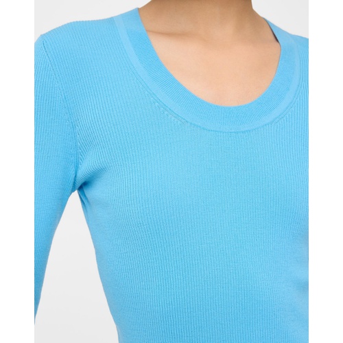 띠어리 Scoop Neck Sweater in Regal Wool