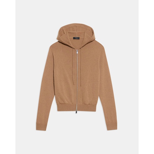 띠어리 Zip Hoodie in Cashmere