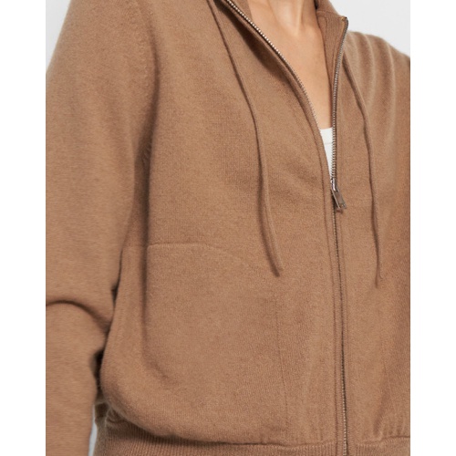 띠어리 Zip Hoodie in Cashmere