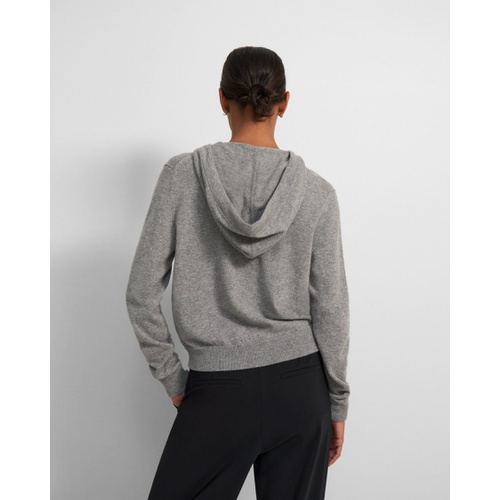 띠어리 Zip Hoodie in Cashmere