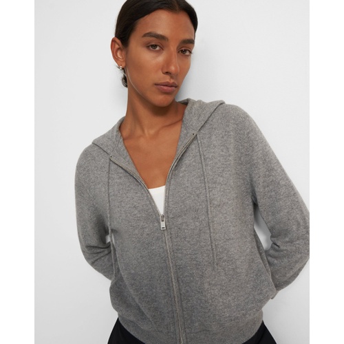 띠어리 Zip Hoodie in Cashmere