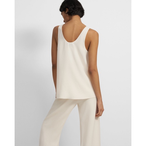 띠어리 Scoop-Neck Tank in Eco Rosina Crepe