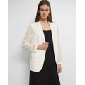 Sheer Sleeve Blazer in Good Wool