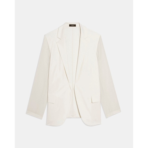 띠어리 Sheer Sleeve Blazer in Good Wool