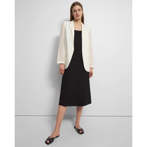 띠어리 Sheer Sleeve Blazer in Good Wool