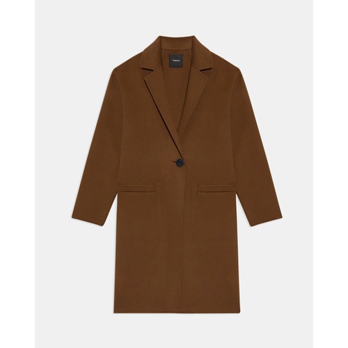 띠어리 Overcoat in Double-Face Wool-Cashmere