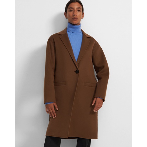 띠어리 Overcoat in Double-Face Wool-Cashmere