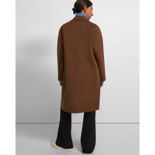 띠어리 Overcoat in Double-Face Wool-Cashmere