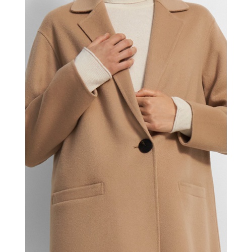 띠어리 Overcoat in Double-Face Wool-Cashmere