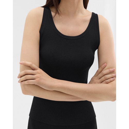 띠어리 Ribbed Tank Top in Crepe Knit