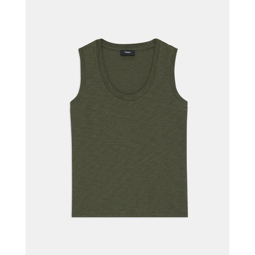 띠어리 Easy Tank Top in Organic Slub Cotton