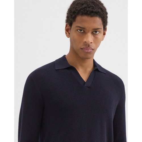 띠어리 Johnny Collar Sweater in Merino Wool