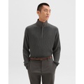 Quarter-Zip Pullover in Nylon-Wool