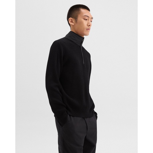 띠어리 Quarter-Zip Pullover in Nylon-Wool