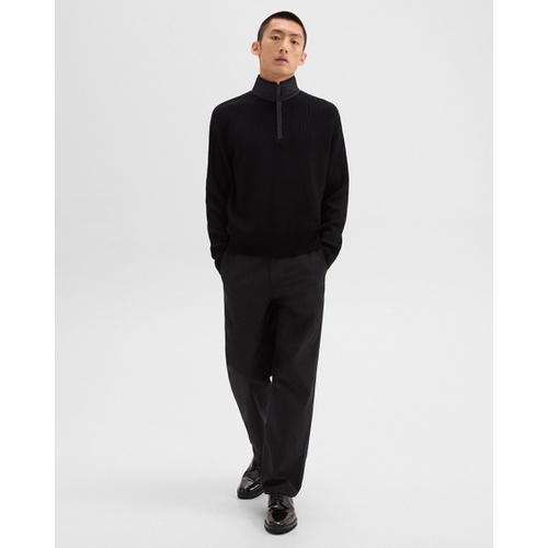 띠어리 Quarter-Zip Pullover in Nylon-Wool