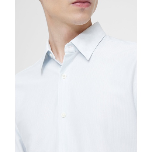 띠어리 Sylvain Shirt in Striped Cotton Blend