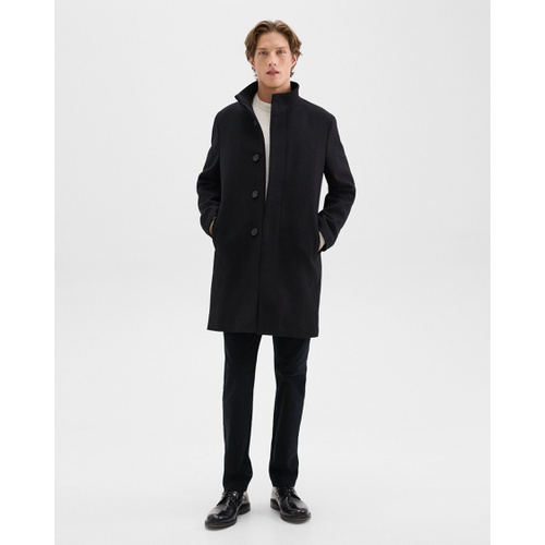 띠어리 Belvin Coat in Recycled Wool-Blend Melton