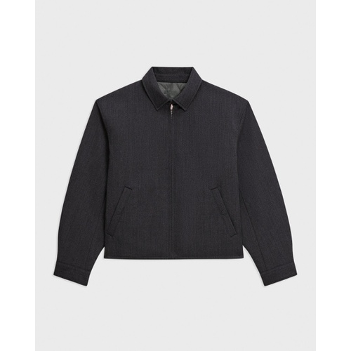 띠어리 Reversible Coach Jacket in Wool-Blend Twill