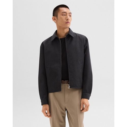 띠어리 Reversible Coach Jacket in Wool-Blend Twill