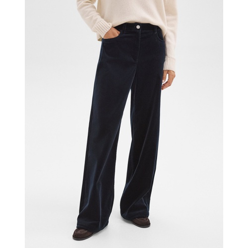 띠어리 Straight-Leg 5-Pocket Pant in Velvet