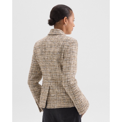 띠어리 Military Jacket in Mixed Tweed