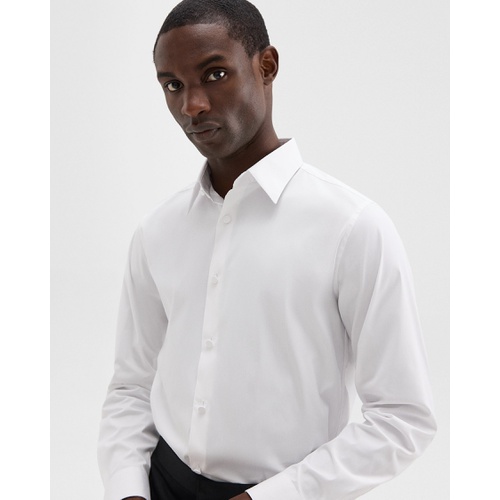 띠어리 Sylvain Shirt in Stretch Cotton-Blend