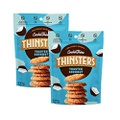 THINSTERS Cookie Thins Cookies, Toasted Coconut, 16oz (Pack Of 2), Non-GMO, Peanut Free, No Corn Syrup, Crunchy Cookies, No Artificial Flavors, Colors, or Preservatives
