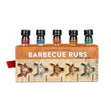 Thoughtfully Gifts, Barbecue Rubs To Go: Grill Edition Gift Set, Includes 5 Unique BBQ Rubs: Cajun, Caribbean, Mexican, Southwest, and Memphis