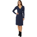 Three Dots Long Sleeve Rib Dress