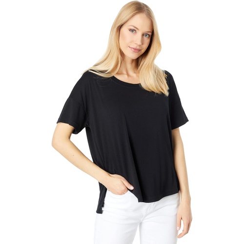  Three Dots Recycled High-Low Boxy Tee