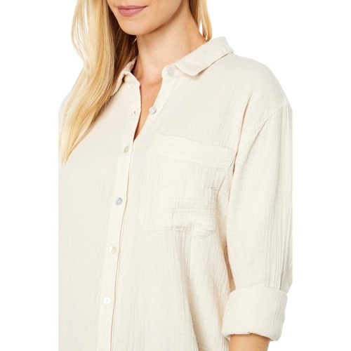  Three Dots Washed Tunic Shirt