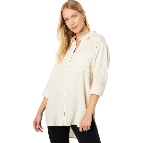  Three Dots Washed Tunic Shirt