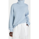 Tibi Cashmere Sweater Foldable Turtleneck Pullover