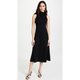 Tibi Cotton Circle Open Back Sleeveless Dress