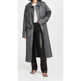 Tibi Double Collar Frank Trench Coat