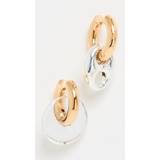 Timeless Pearly Mix and Match Hoops w/ Silver Charms