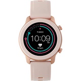 Timex Metropolitan R AMOLED Smartwatch with GPS & Heart Rate 42mm  Rose Gold-Tone with Blush Silicone Strap