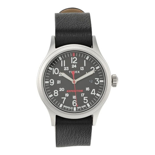  Timex 40 mm Expedition Leather Strap Watch