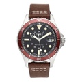 Timex 41 mm Navi XL Automatic Stainless Steel Brown Leather Strap