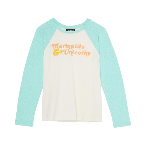  Tiny Whales Mermaids and Unicorns Two-Tone Raglan Shirt (Toddleru002FLittle Kidsu002FBig Kids)