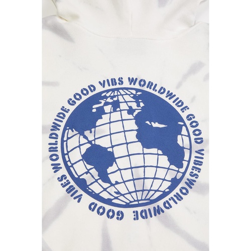  Tiny Whales Good Vibes Worldwide Spiral Sweatshirt with Hood (Toddleru002FLittle Kidsu002FBig Kids)